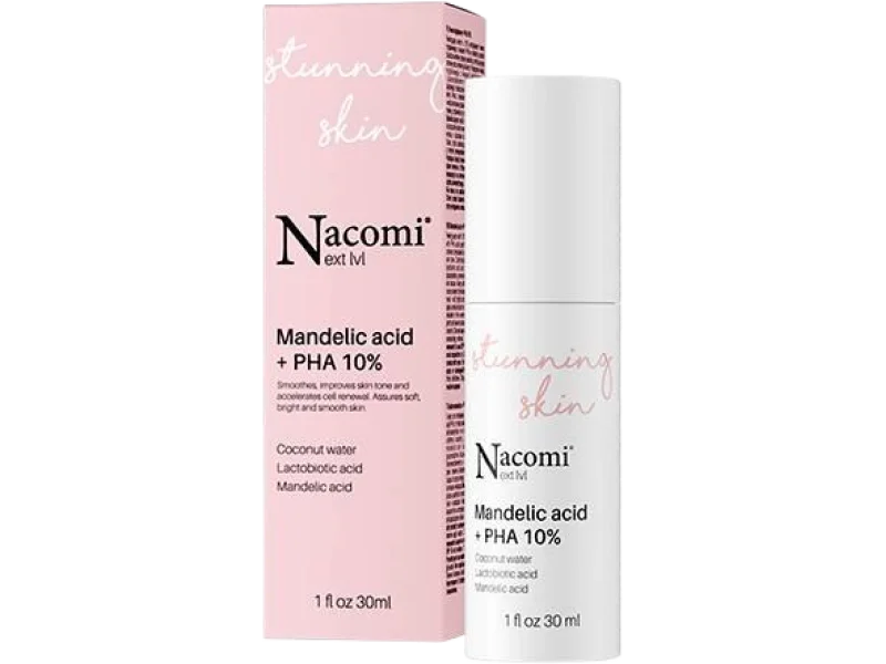 NACOMI Next Level Kwas migdałowy + PHA 10%, serum, 30 ml