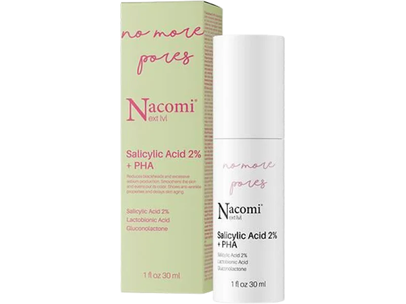 NACOMI Next Level Kwas Salicylowy 2%+ PHA, serum, 30 ml