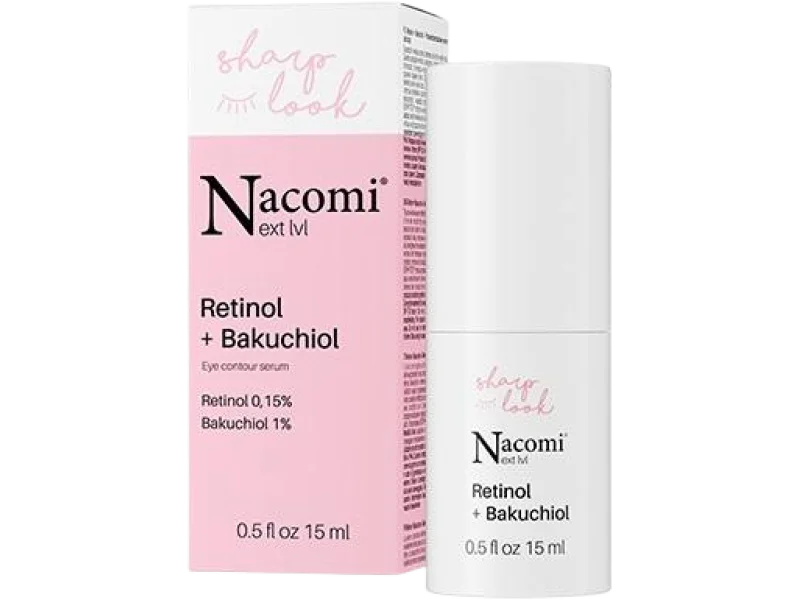 NACOMI Next Level Retinol + Bakuchiol Serum pod oczy, 15 ml
