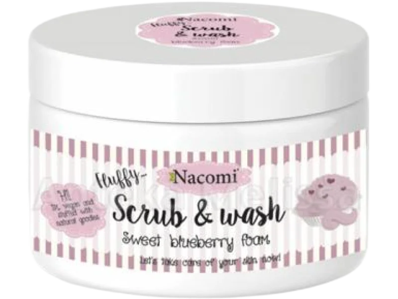 NACOMI pianka peelingująco-myjąca borówkowa, 180 ml