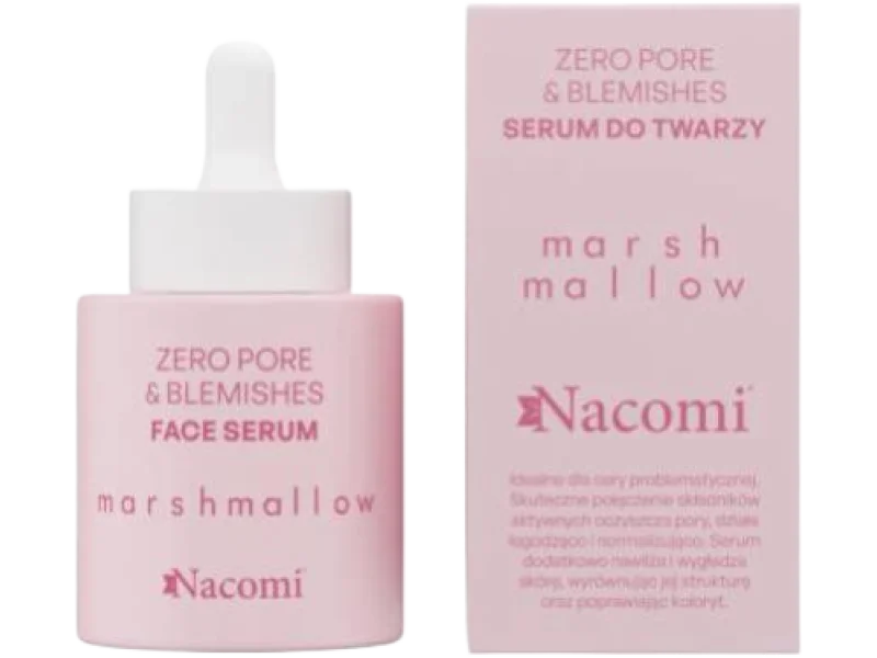 NACOMI Zero Pore&Blemishes Marshmallow Serum do twarzy z kwasem salicylowym, 30 ml