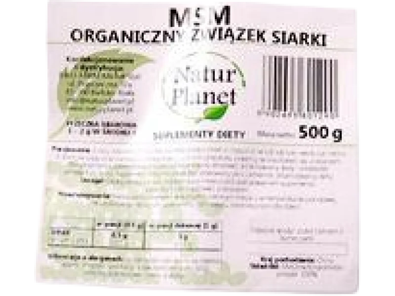 Natur Planet MSM, proszek, 500 g