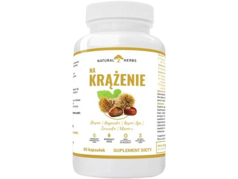 Natural Herbs na krążenie, kapsułki, 60 kaps.