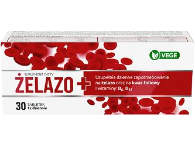 Nature Pharm Żelazo+, tabletki, 30 tabl.