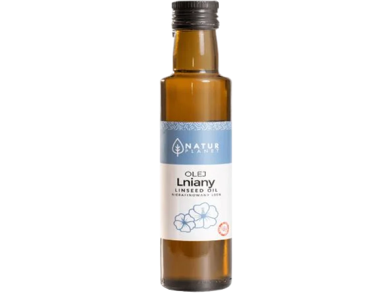 NaturPlanet Olej Lniany Nierafinowany, 500 ml