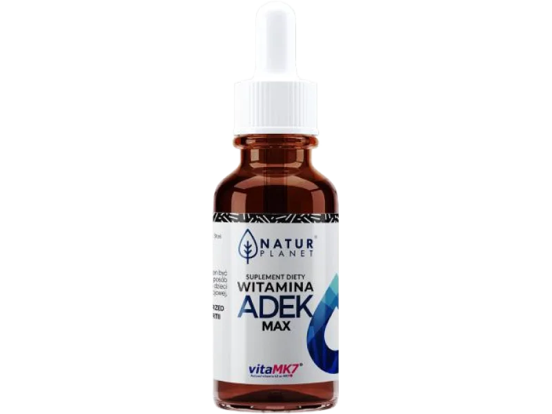 NaturPlanet Witamina A+D+E+K MAX, krople, 30 ml
