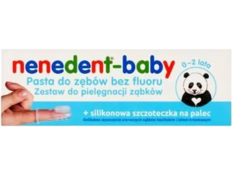 NENEDENT BABY Zestaw do pielęgnacji ząbków 0-2 lat KRÓTKA DATA 31.08.2025, pasta, 20 ml