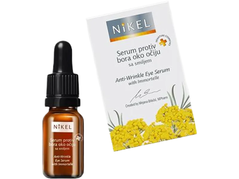 Nikel przeciwzmarszczkowe serum pod oczy z kwiatem Immortelle, 10 ml