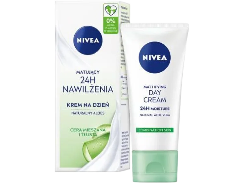 NIVEA 24H Nawilżenia Matujący Krem do twarzy na dzień, 50 ml