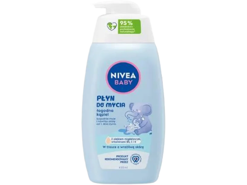 NIVEA Baby Płyn do mycia Łagodna kąpiel, 450 ml