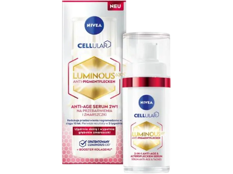 NIVEA Cellular Luminous630 2w1 Serum na zmarszczki i przebarwienia, 30 ml