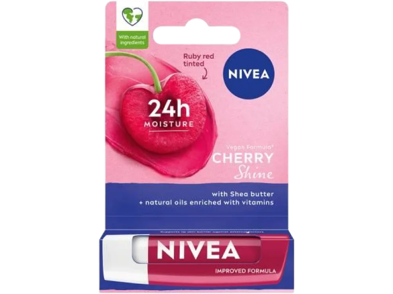 NIVEA Cherry Shine, pomadka, 4.8 g