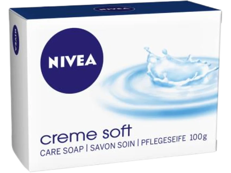 NIVEA Creme Soft Pielęgnujące mydło, kostka, 100 g