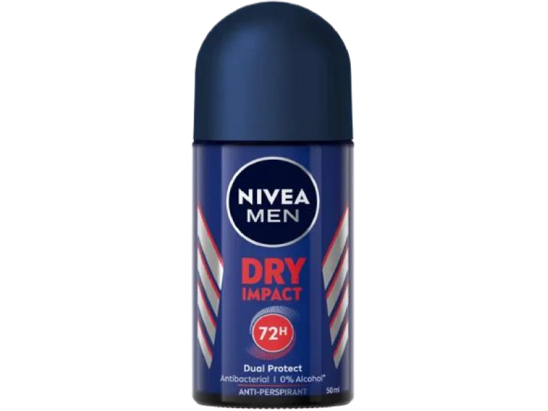 NIVEA dezodorant roll-on Men Dry Impact, 50 ml