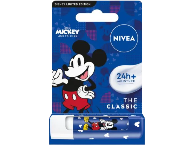 NIVEA Disney Mickey Mouse Pielęgnująca pomadka do ust Classic, 4,8 g