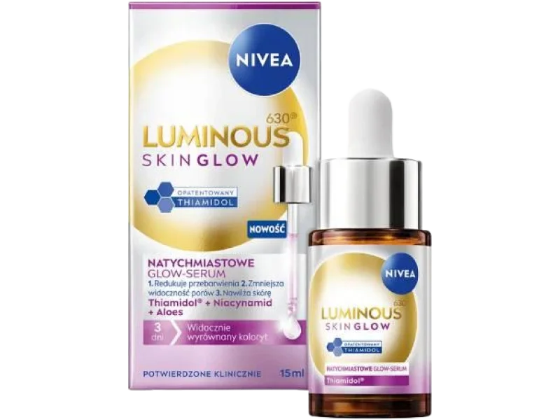 Nivea Luminous Skin Glow Natychmiastowe Glow, serum, 15 ml