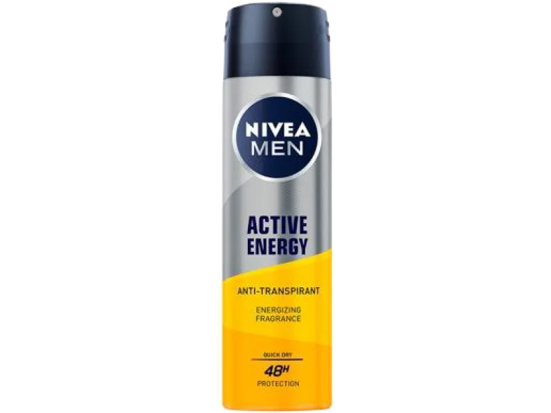 Nivea Men Active Energy antyperspirant, spray, 150 ml