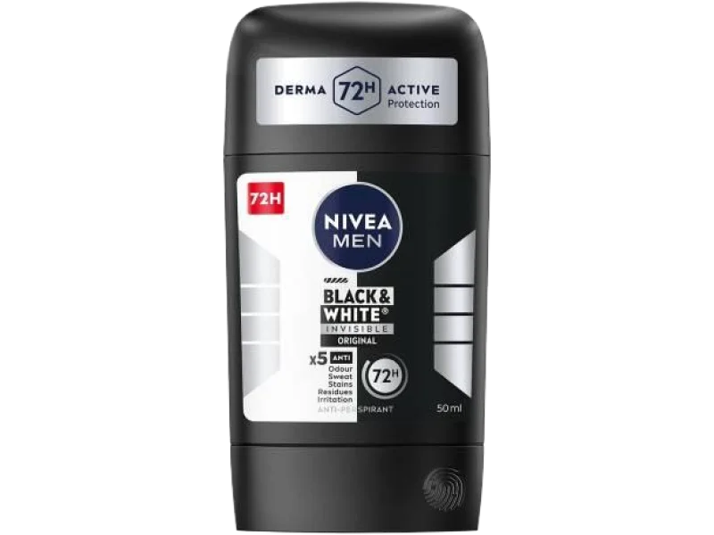 Nivea Men Black&White Original Antyperspirant, sztyft, 50 ml