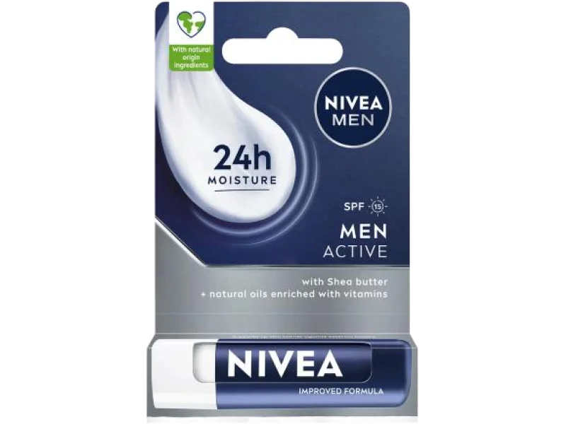 NIVEA MEN Pomadka do ust ACTIVE SPF 15, 4.8 g