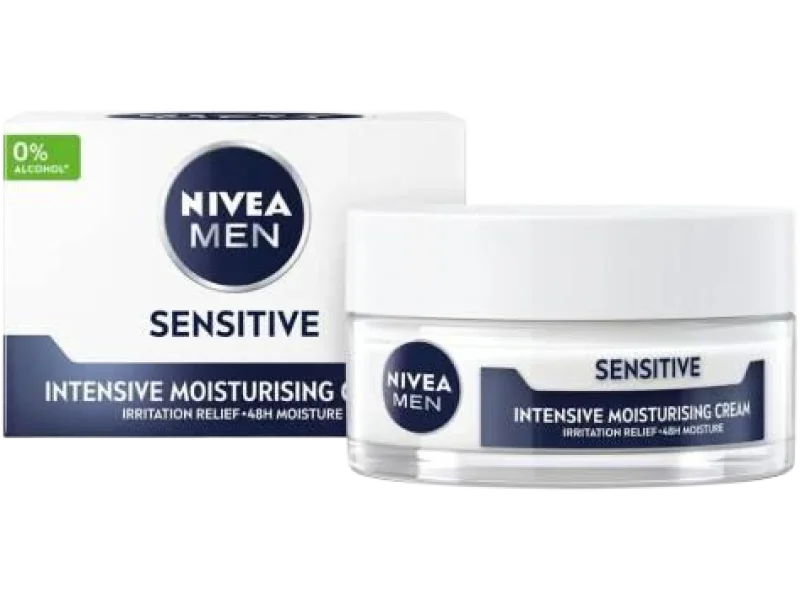 NIVEA MEN Sensitive Nawilżający krem do twarzy, 50 ml