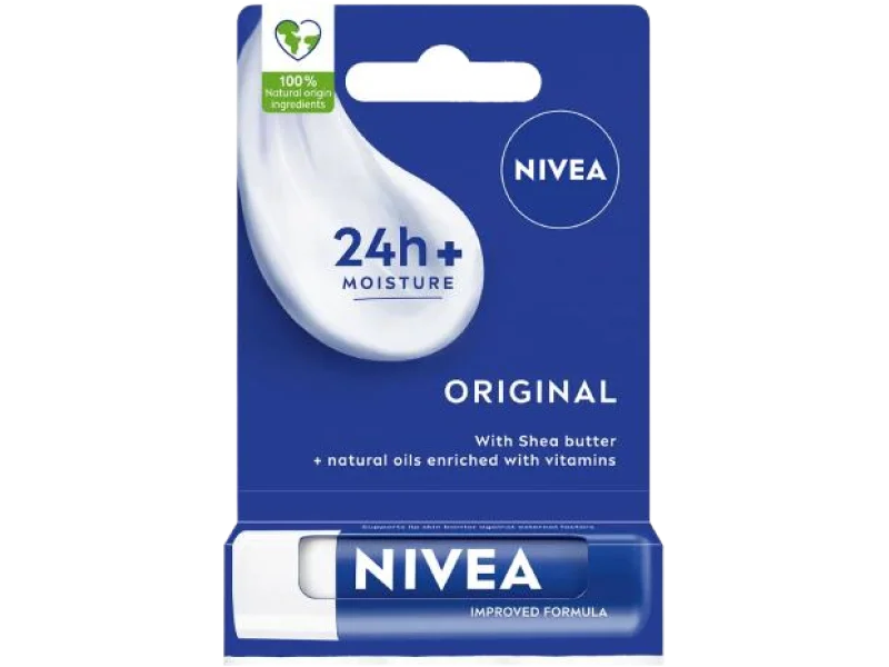 NIVEA Original Care Pomadka ochronna do ust, 5,5 ml