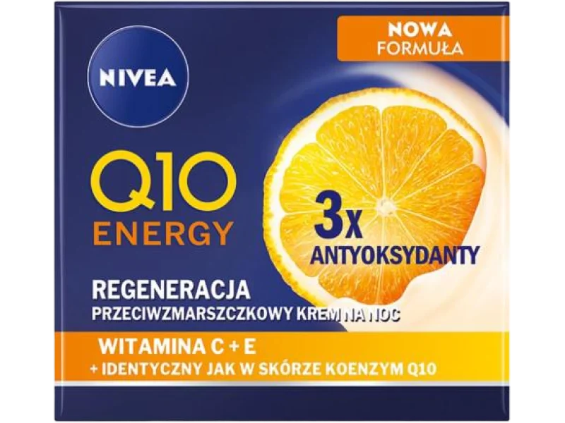 NIVEA Q10 ENERGY Przeciwzmarszczkowy krem na noc, 50 ml