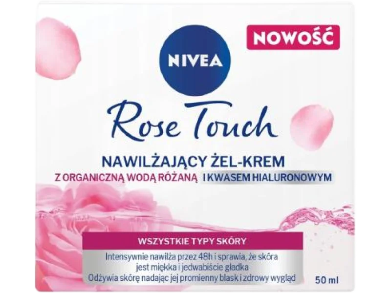 NIVEA Rose Touch Różany krem-żel nawilżający, 50 ml