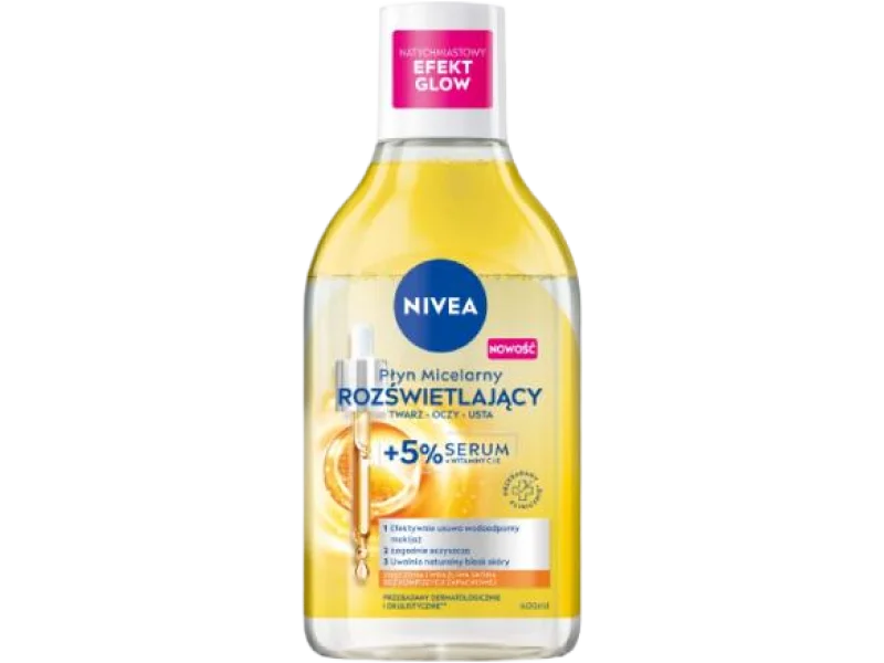 NIVEA Rozświetlający płyn micelarny z 5% Serum, 400 ml
