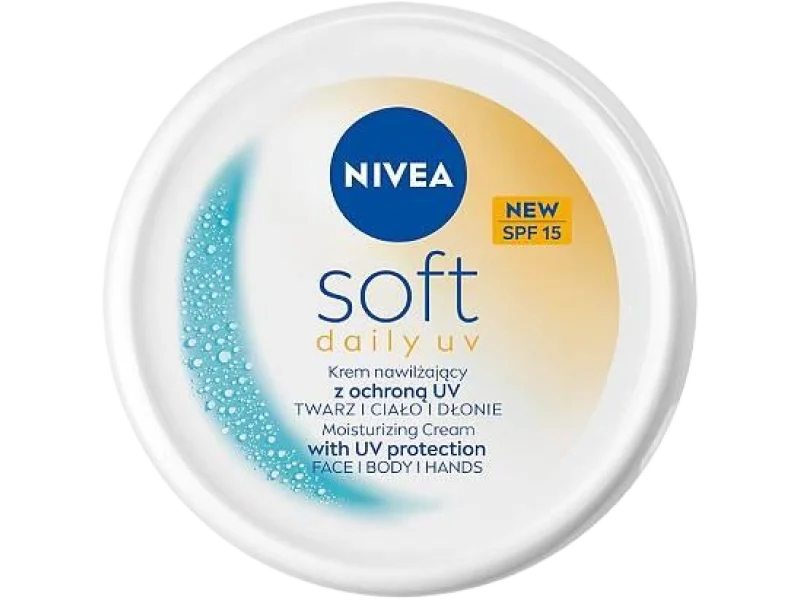 Nivea Soft Daily UV Krem intensywnie nawilżający SPF 15, 100 ml