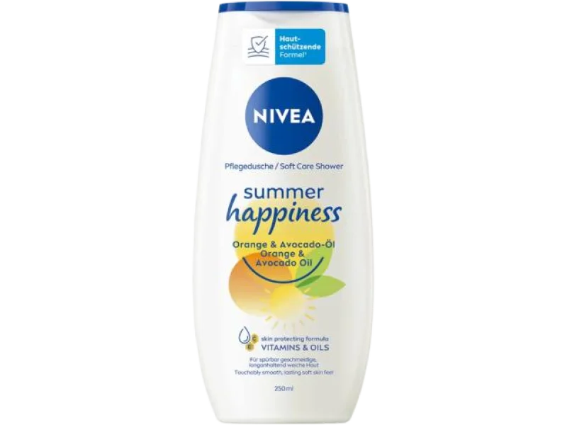 Nivea Summer Happiness Orange & Avocado Oil, żel, 250 ml
