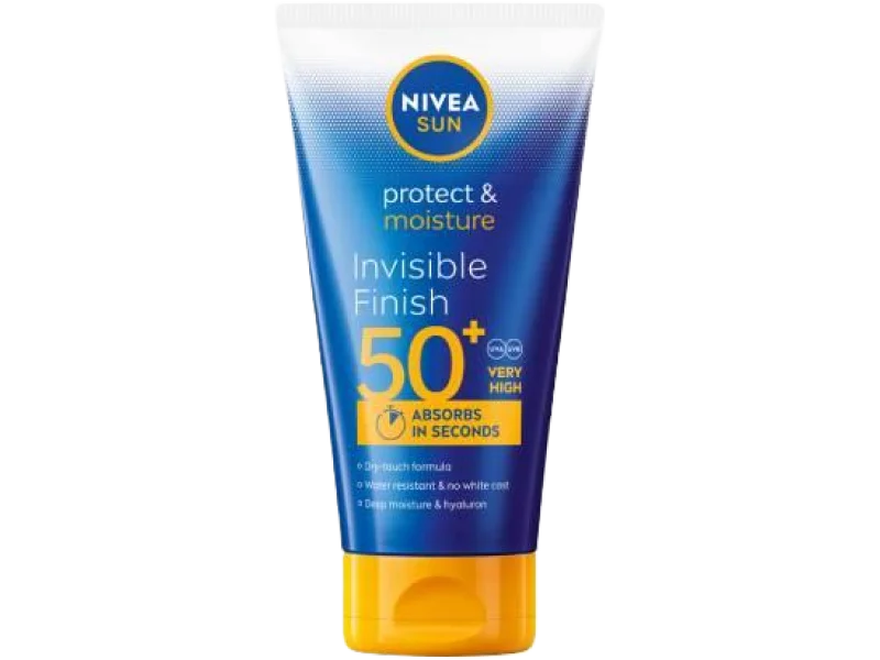Nivea Sun Invisible Finish Nawilżający Balsam do opalania SPF50+, 150 ml