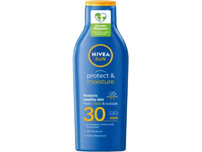 NIVEA Sun Protect & Moisture Nawilżający balsam do opalania SPF30, 200 ml