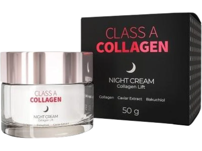 NOBLE HEALTH Class A Collagen Liftingujący krem do twarzy z kolagenem na noc, 50 g