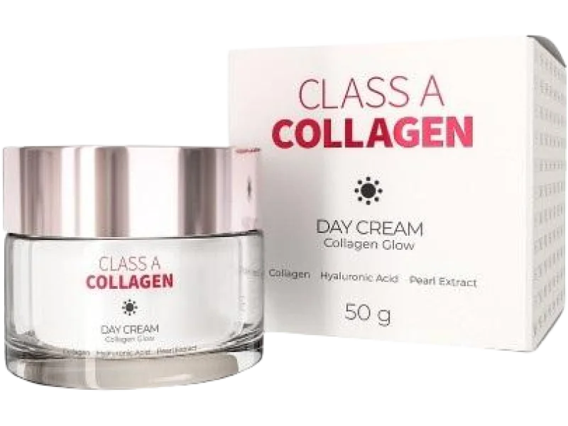 NOBLE HEALTH Class A Collagen Rozświetlający krem do twarzy na dzień z kolagenem morskim i kwasem hialuronowym, 50 g