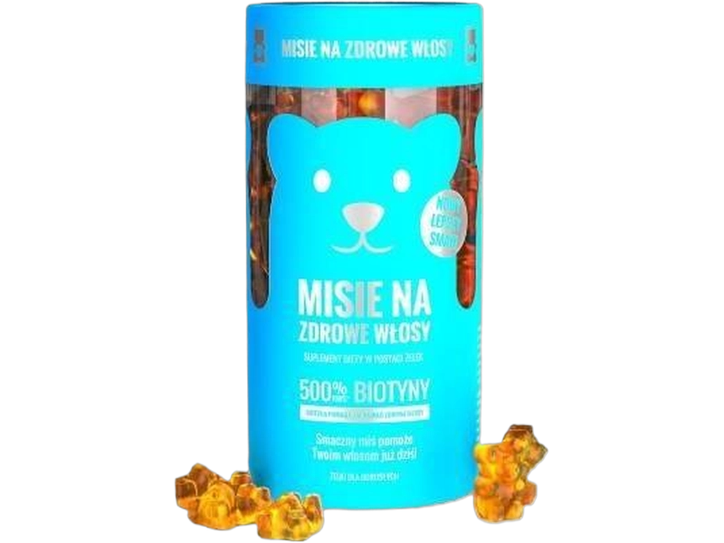 Noble Health Misie na zdrowe włosy, żelki, 300 szt.