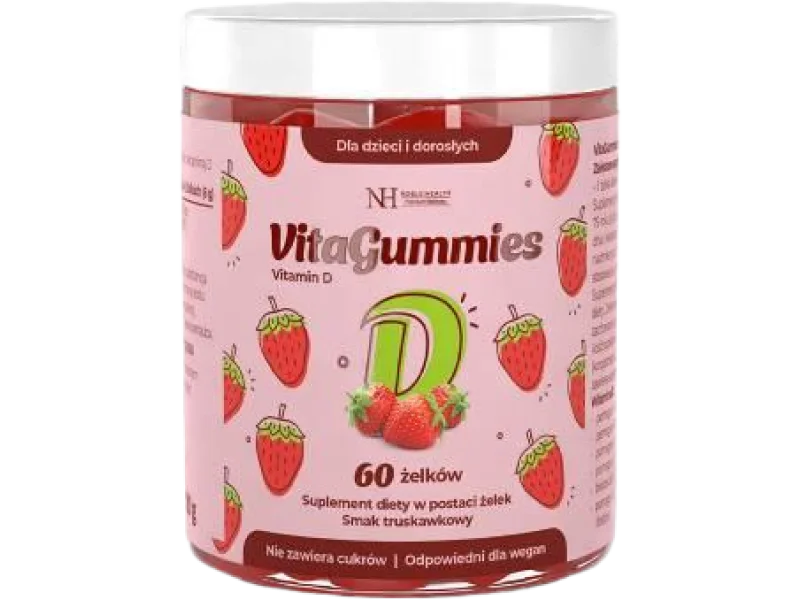 Noble Health VitaGummies Witamina D, żelki, 25 μg, 60 szt.