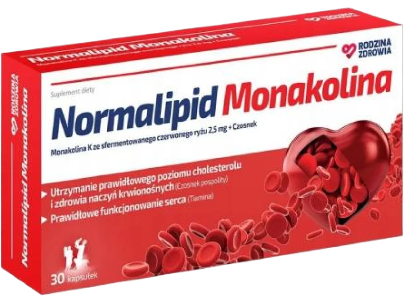 Normalipid Monakolina, kapsułki twarde, 2,5 mg, 30 kaps.