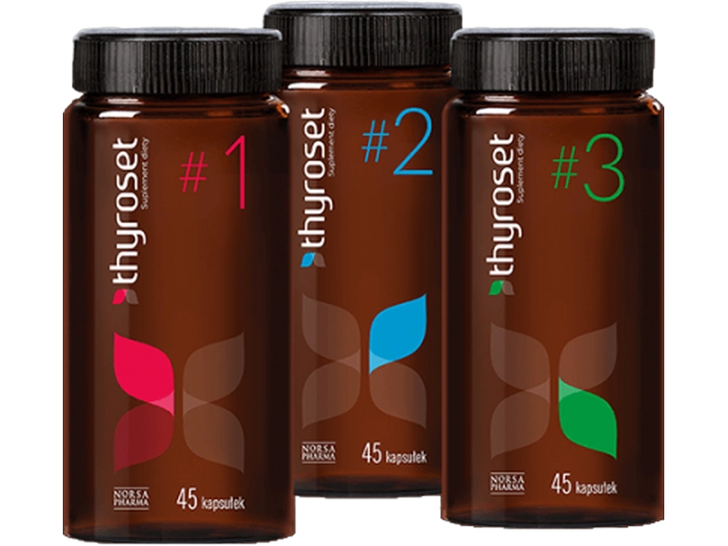 Norsa Pharma Thyroset, kapsułki, 3 x 45 kaps.