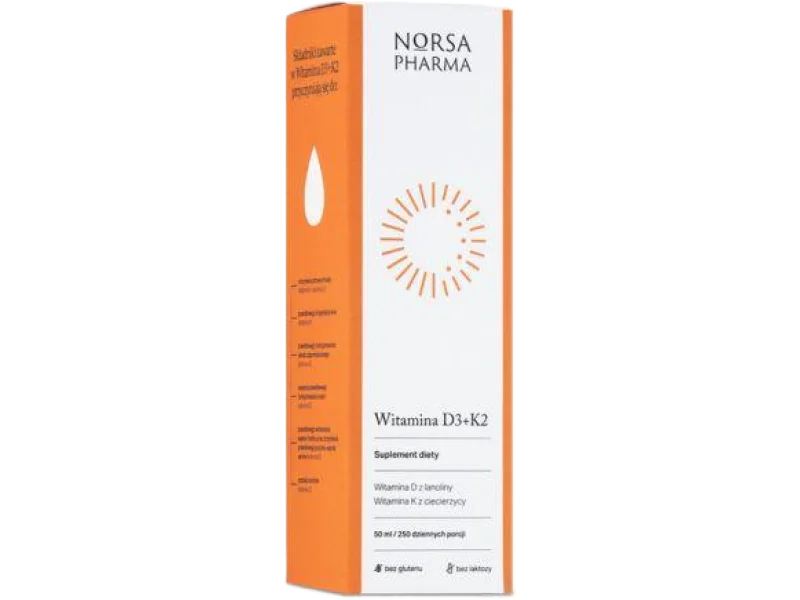 Norsa Pharma Witamina D3+K2, płyn, 50 ml