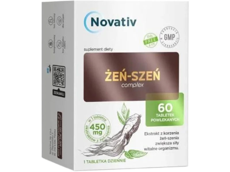Novativ Żeń-Szeń Complex, tabletki, 60 tabl.