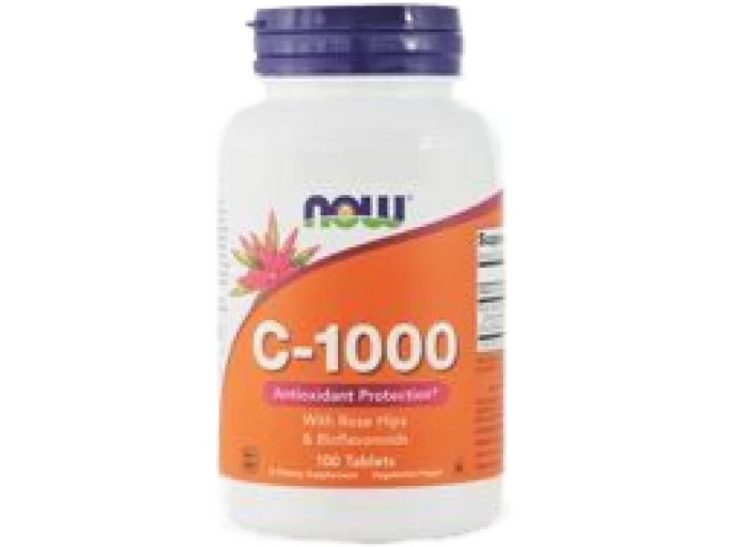 NOW C-1000 Rose & Bioflavonoids, tabletki, 1000 mg, 100 tabl.