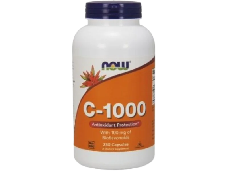 NOW C-1000 z Bioflawonoidami, kapsułki, 1000 mg, 250 kaps.