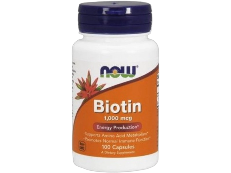 Now Foods Biotin, kapsułki, 1000 µg, 100 kaps.