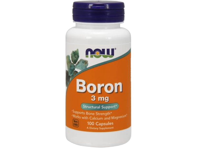 Now Foods Bor, kapsułki, 3 mg, 100 kaps.