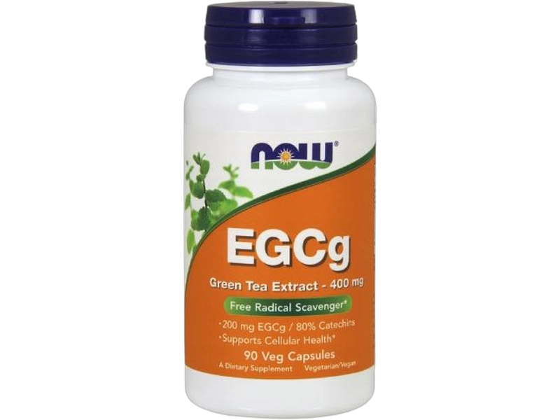 Now Foods EGCG Green Tea, kapsułki, 400 mg, 90 kaps.