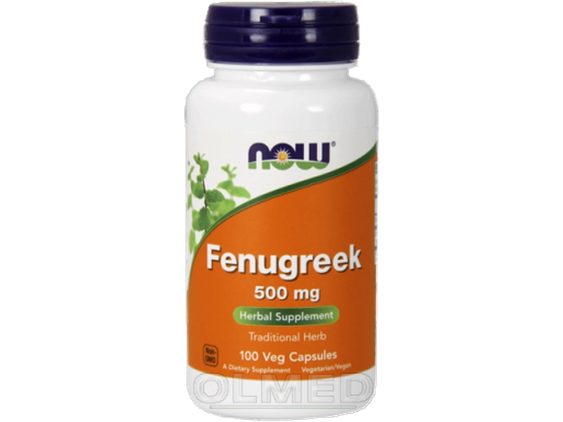 Now Foods Fenugreek kozieradka, kapsułki, 500 mg, 100 kaps.