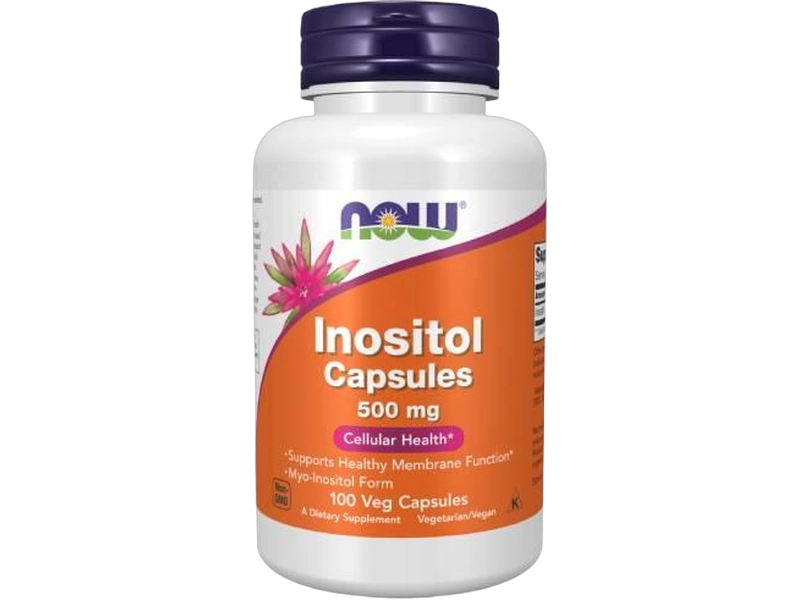 Now Foods Inositol, kapsułki, 500 mg, 100 kaps.
