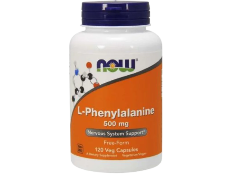 NOW FOODS L-Fenyloalanina, kapsułki, 500 mg, 120 kaps.