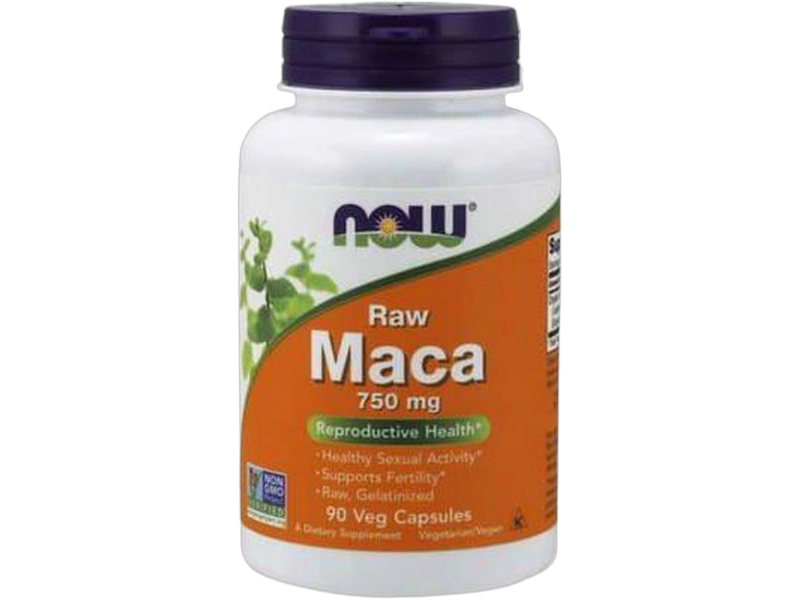 Now Foods Maca raw 6:1, kapsułki, 750 mg, 90 kaps.