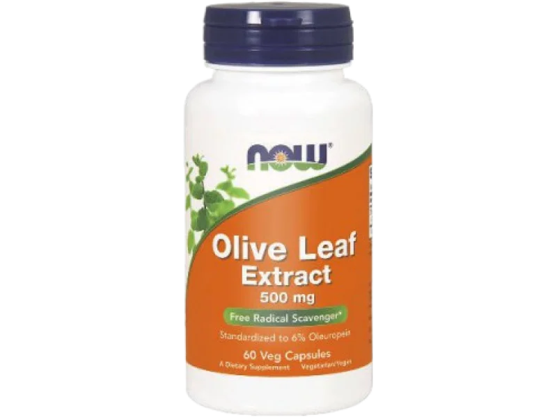 Now Foods Olive Leaf Extract, kapsułki, 500 mg, 60 kaps.